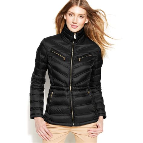 michael kors puffer jacket women'|michael kors packable jacket women.